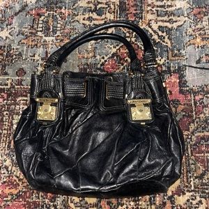 Juicy Couture vintage leather bag with gold hardware